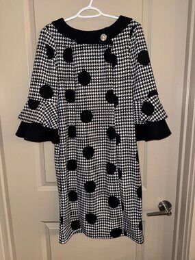 Jessica Rose Houndstooth Dress Size 8